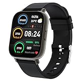 Smartwatch, Armbanduhr Bluetooth 1.69 Voller Touch Screen IP67 Wasserdicht Smart Watch Schwarz, Fitness…
