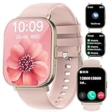 Fitonus Smartwatch Damen mit Telefonfunktion & AI Voice, 2,01" Voll Touch Smart Watch mit 120+ Sportmodi…