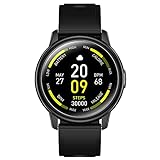 Cillso Smartwatch, Runde Bluetooth Smartwatch Herren Damen Fitnessuhr 1,3“ Touchdisplay mit Pulsmesser,…