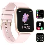 LIGE Smartwatch Damen mit Bluetooth Anruf Notification, 1,83 Zoll (4,7 cm) Smart Watch Schrittzähler…