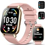 Hoxe Smart Watch für Männer Frauen Antwort/Anrufe, 1,85" Zoll HD Touchscreen Fitness-Uhr mit Herzfrequenz…