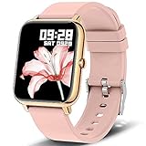 KALINCO Smartwatch, 1.4 Zoll Touch-Farbdisplay mit personalisiertem Bildschirm,Armbanduhr mit Blutdruckmessung,Herzfrequenz,Schlafmonitor,…