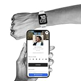 Linq Band V2 für Apple Watch, Smart NFC- und QR-Armband, einfach Kontaktinformationen, soziale Medien…