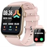 LLKBOHA Smartwatch-Damen, Fitnessuhr Damen mit Telefonfunktion - 1,85" IP68 Wasserdicht Smart Watch,…