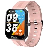 MAXTOP Smartwatch für Damen und Herren, 4,3 cm Touchscreen, Fitness-Tracker für iPhone, Android-Handy,…