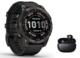 Garmin Fenix 7 Sapphire Solar GPS-Multisport-Smartwatch Touchscreen - DLC Titan - Musik Player - Navigation…