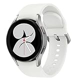Samsung Galaxy Watch4, Runde LTE Smartwatch, Wear OS, Fitnessuhr, Fitness-Tracker, 40 mm, Silver (Deutche…