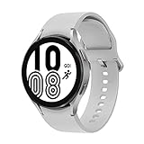 Samsung Galaxy Watch4, Runde LTE Smartwatch, Wear OS, Fitnessuhr, Fitness-Tracker, 44 mm, Silver inkl.…