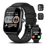 Asmoda Smartwatch Damen Herren, 2.01 Zoll Touchscreen Smart Watch mit Telefonfunktion, Fitnessuhr mit…