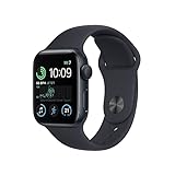 Apple Watch SE (2. Generation) (GPS, 40mm) Smartwatch - Aluminiumgehäuse Mitternacht, Sportarmband Mitternacht…