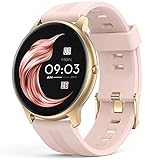 AGPTEK Smartwatch, 1,3 Zoll runde Armbanduhr mit personalisiertem Bildschirm, Musiksteuerung, Herzfrequenz,…