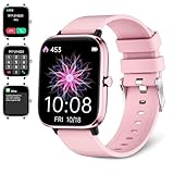Smartwatch für Damen (Anruf-Empfang/Wählen), Smartwatch für Android-Handys und iPhone-kompatibel, Fitness-Tracker,…