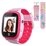 OKYUK 4G Smartwatch für Kinder mit SIM-Karte, GPS-Tracker, mehrere Desktop-Stile zur Auswahl, Zwei-Wege-Anrufe,…
