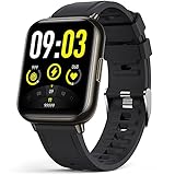 AGPTEK Smartwatch, 1,69 Zoll Armbanduhr mit personalisiertem Bildschirm, Musiksteuerung, Herzfrequenz,…
