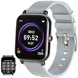 4,3 cm (1,7 Zoll) Handy-Smartwatch, Anrufannahme / Tätigen von Anrufen, Fitnessuhr mit AI-Steuerung,…