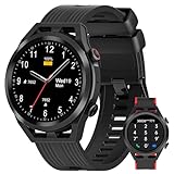 IOWODO R8Pro Smartwatch Herren Damen mit Telefonfunktion,1,39'' Touchscreen Fitnessuhr Uhr mit Wasserdichtigkeit,Herzfrequenzmesser,Schrittzähler,Blutsauerstoff,Schlaf…