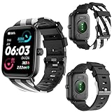 HUYVMAY Fitness Tracker Smartwatch Damen/Herren/Jugendliche mit Telefonfunktion,Alexa eingebaute Uhr,…