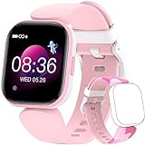 HOOMOON Kids Fitness Tracker Watch for Boys and Girls Pink