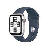Apple Watch SE (2. Generation, 2023) (GPS + Cellular 40 mm) Smartwatch mit Aluminiumgehäuse in Silber…