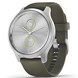 Garmin vívomove Style – stilvolle Hybrid-Smartwatch mit 2 brillanten AMOLED-Farbdisplays, Sport-Apps…