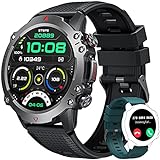 Smartwatch Herren Fitnessuhr Uhren mit Telefonfunktion: 1.42" Smart Watch Fitness Tracker Armbanduhr…