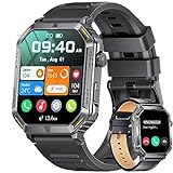SUNKTA Herren Smart Watch, 1,96'' HD IP68 300mAh Smartwatch mit Bluetooth Anrufe Sprachassistent, mit…