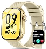 AVUMDA Smartwatch Damen Herren mit Telefonfunktion, 2.01" HD Fitnessuhr, Smart Watch mit Blutdruck-,SpO2,Pulsuhr,Schlafmonitor,123…