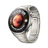 HUAWEI Watch 4 Pro, Gehäuse aus Raumfahrt-klassifizierter Titaniumlegierung & sphärischem Saphirglas,…