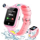 OKYUK 4G Kinder-Smartwatch mit GPS-Tracker, Smartwatch mit Dual-Kamera für Kinder, 2-Wege-Sprach- und…