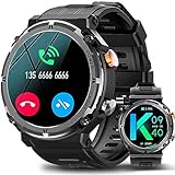 LEMFO Smartwatch Herren, 1.39" Smartwatch mit Telefonfunktion, 100+ Sportmodi 1ATM Wasserdicht Erkennung…