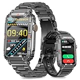 niolina Smartwatch Herren mit Bluetooth Anrufe 1,57" HD Fitness Tracker für Herren mit Schrittzähler…