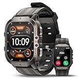 AVUMDA Smartwatch Herren 1.96’’ AMOLED HD Bildschirm, Smartwatch Herren mit Telefonfunktion Blutdruckmessung…
