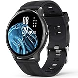 AGPTEK Smartwatch, 1,3 Zoll runde Armbanduhr mit personalisiertem Bildschirm, Musiksteuerung, Herzfrequenz,…