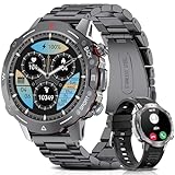 RollsTimi Smartwatch Herren mit Telefonfunktion, 1,4" AMOLED Touchscreen Uhren Fitness Tracker,123+Sportmodi…