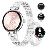 SIEMORL Smartwatch Damen mit Bluetooth Anrufe,1,19" Fitnessuhr Armbanduhr mit Pulsmesser,Schlafmonitor,Schrittzähler,…