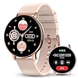 Mermoe 2023 AMOLED Smartwatch Damen mit Telefonfunktion Whatsapp, Touchscreen Schrittzähler Uhr Fitness…