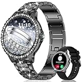 Smartwatch mit Telefonfunktion Diamond, 1.32"Smart Watch Damenuhr mit Anruffunktion ,Menstruationszyklus…