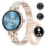 Smartwatch für Damen,1,19" Smart Watch mit Bluetooth Anrufe,IP68 Wasserdicht Fitnessuhr mit Herzfrequenzmonitor…