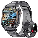 LIGE Smartwatch Herren,400mAh Smart Watch mit Telefonfunktion100+ Sportmodi Blutdruckmessung Pulsuhr…