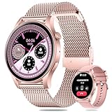 Smartwatch für Damen, 1,43 Zoll Touchscreen Smart Watch mit Telefonfunktion, IP67 Wasserdicht Fitnessuhr…