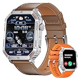 SIEMORL Smartwatch für Herren,1,96 Zoll Touch-Farbdisplay mit Bluetooth Anrufe,Fitnessuhr mit SpO2 Blutdruckmessung…