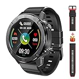 IOWODO Smartwatch Herren, 1,3” Color Touchscreen Fitnessuhr Fitness Tracker IP68 Wasserdicht Smart Watch…