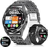 FOXBOX 2024 Smartwatch für Herren mit Anruf Bluetooth, 1,39 Zoll HD Rund Smartwatch mit SpO2-Monitor/Herzfrequenz,…