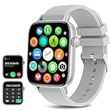 Smartwatch für iPhone/Android-Telefone (Annehmen/Tätigen von Anrufen) – 4,8 cm (1,9 Zoll) HD-Bildschirm,…