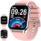 IDEALROYAL Smartwatch mit Telefonfunktion, 1,85" Zoll Touchscreen Smart Watch, Fitnessuhr mit Blutdruckmessung…