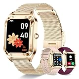 Colesma Smartwatch für Damen mit Sprachassistent,1,59" Touchscreen Damen Smart Watch mit Tätigen/Annehmen…