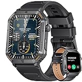 LIGE Militär Smart Watch mit Telefonfunktion,1.96" Smart Watch mit Herzfrequenz Schlaftracker,123 Sportmodi…