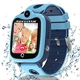 4G Smartwatch Kinder mit GPS und Telefon Videoanruf, Kinder Smartwatch mit GPS mit SIM, Smart Watch…