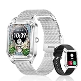 Colesma Smartwatch mit Anruf und Sprachassistent, 1,59 Zoll (1,59 Zoll), HD, Fitnessuhr für Damen, mit…