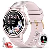 Nendefin Smartwatch Damen mit Telefonfunktion 1,32 Zoll HD Armbanduhr mit Sprachassistent Fitness Tracker…